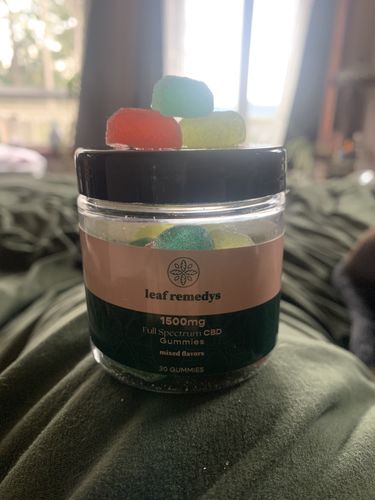 Customer photo review of 1500mg CBD Gummies mixed flavors