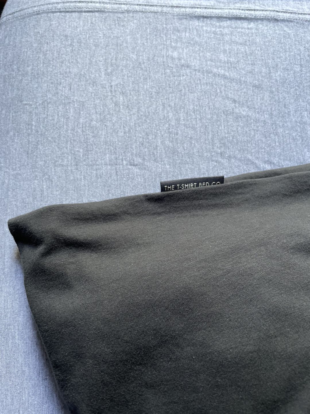 Customer photo review of Deep Charcoal Duvet Cover Set