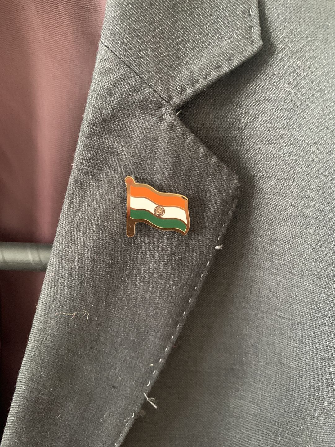 Customer photo review of Lapel Pin Flag