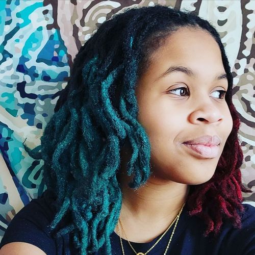 Customer photo review of Temporary Hair Color Pomade- Vegan