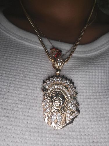 Customer photo review of *NEW* 14K CZ Indian Pendant - JTJ™