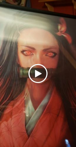 Customer video review of 3D Transition [Demonic Sibling] Lenticular Print