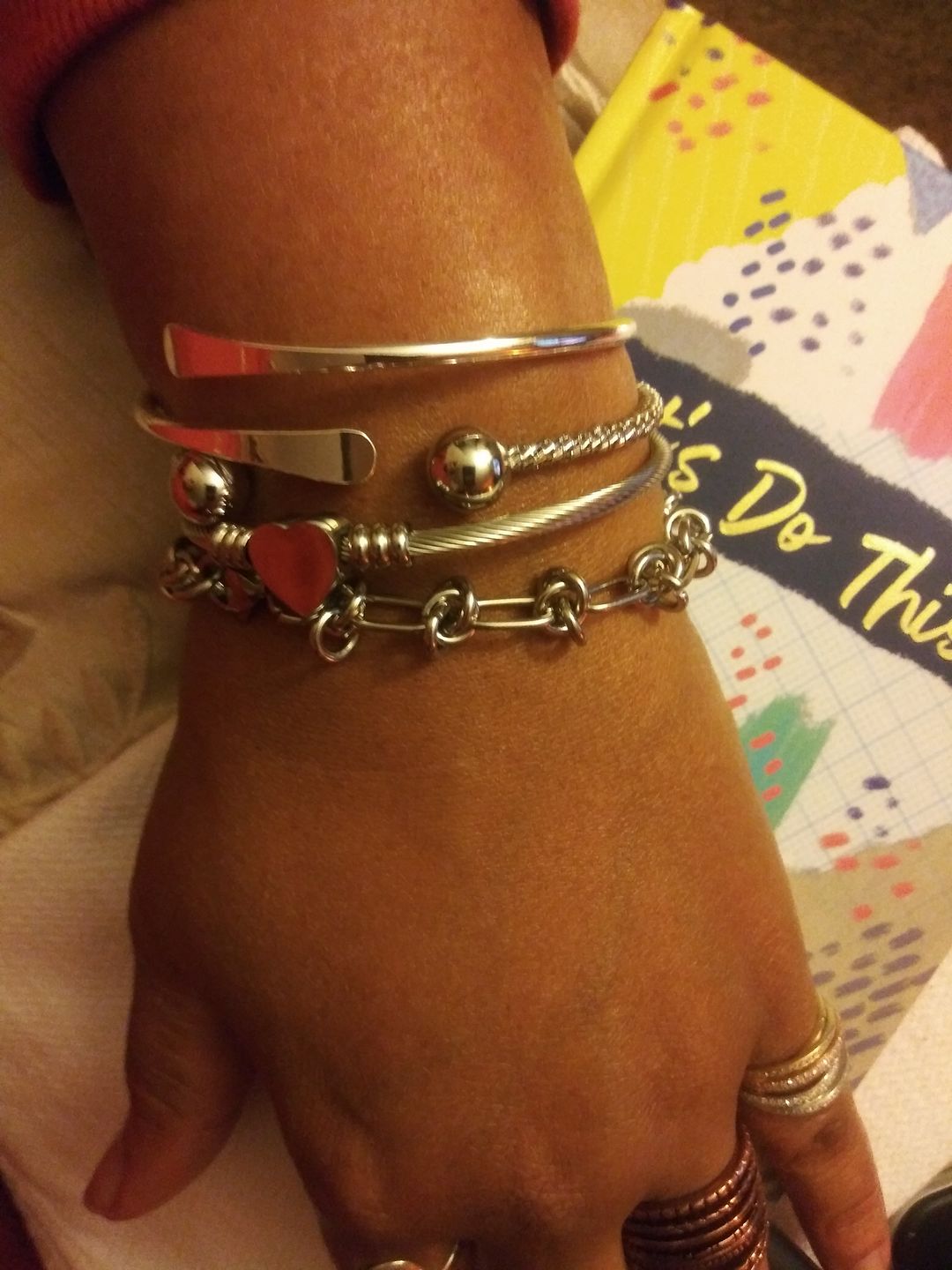 Customer photo review of Carissa Bracelet Stack