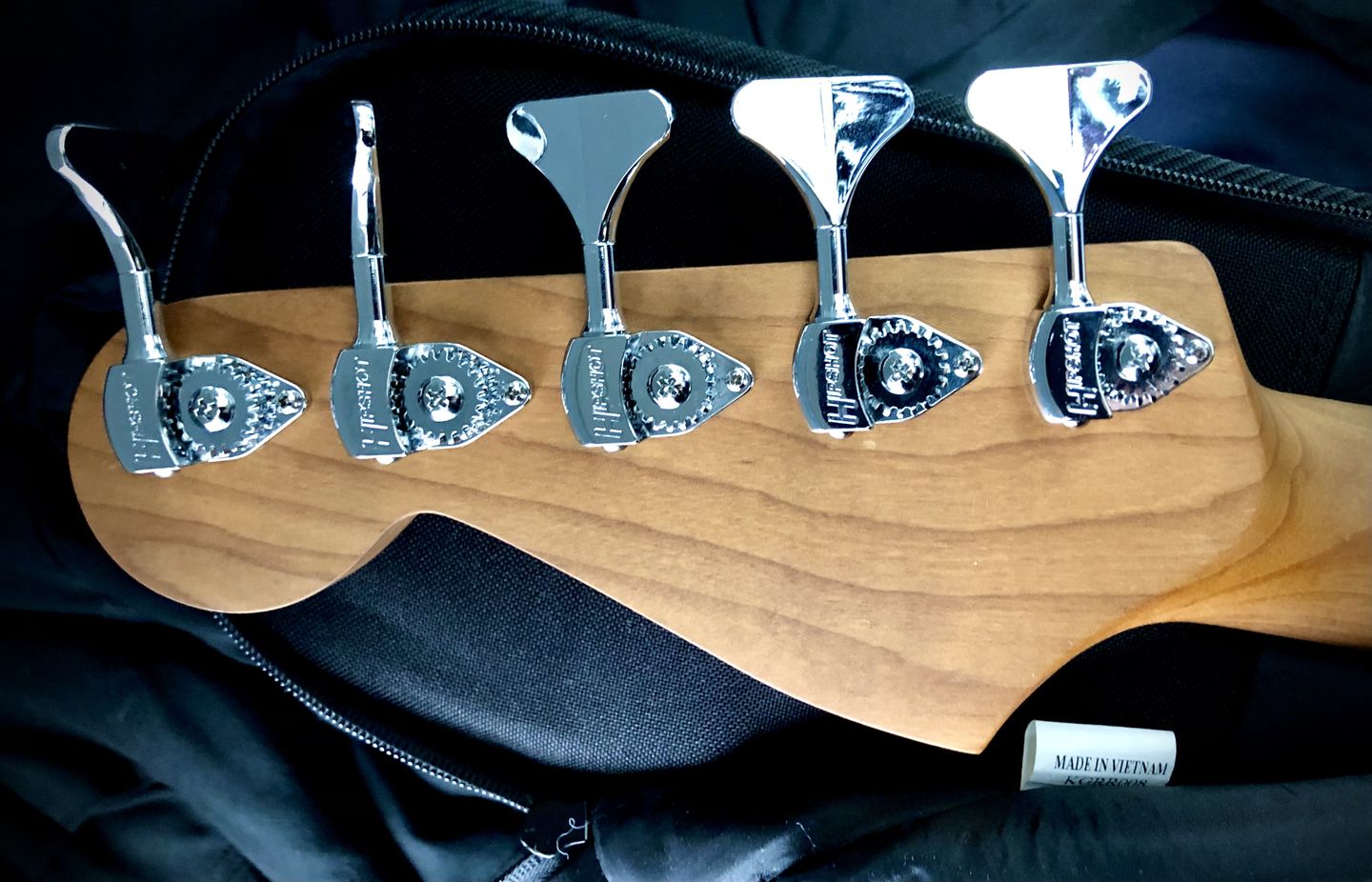 Customer photo review of Licensed Ultralite® Bass Tuning Machine 3/8"
