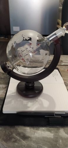 Customer photo review of Golden Globe Decanter