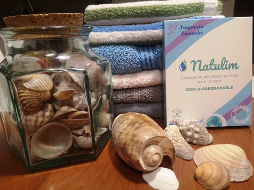 Customer photo review of Eco-Tiras de Detergente 40 lavados Natulim
