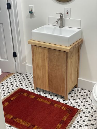 Customer photo review of Small 2x3 Red Wool Hand Knotted traditional Vintage Antique Southwestern Gabbeh | TRDCP35023