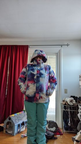 Customer photo review of HOTIAN Women's Ski Jackets and Pants Set Windproof Snowsuit