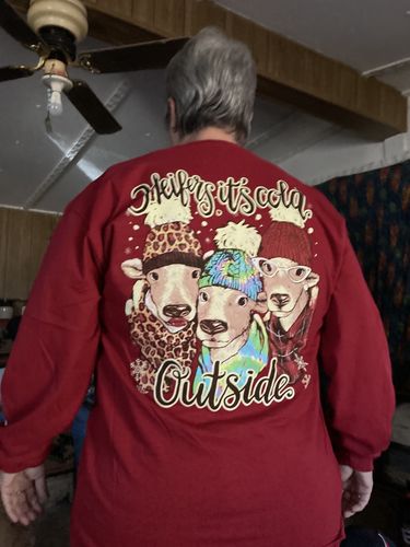 Customer photo review of Heifer It's Cold Outside