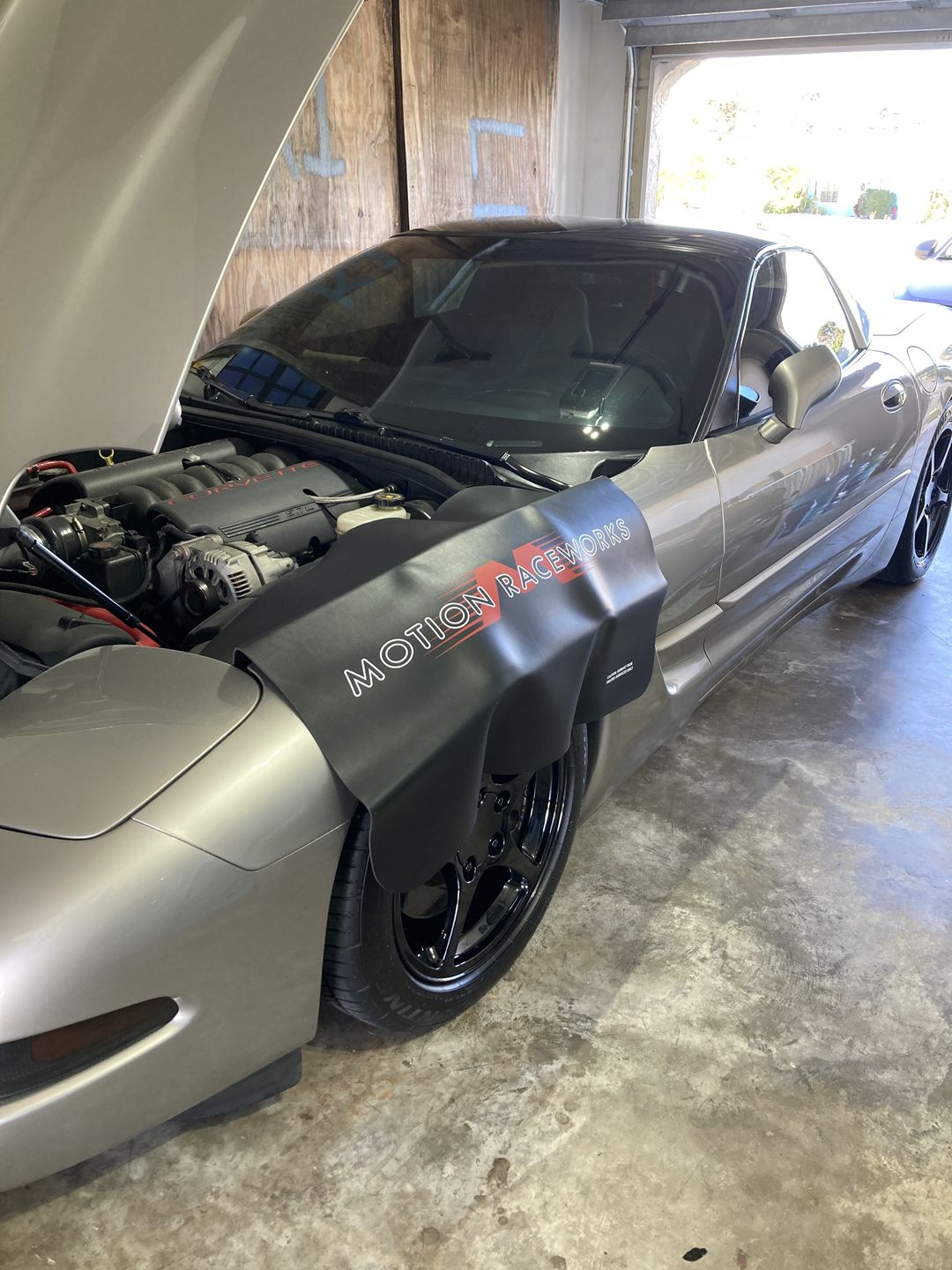 Customer photo review of Motion Raceworks Vinyl Fender Cover (each)