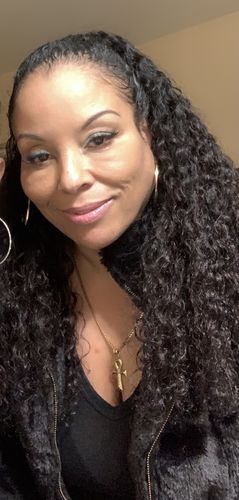 Customer photo review of Curly Ponytail Honey Blonde