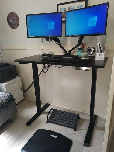 Customer photo review of Evo Electric Standing Height Adjustable  Desk(Free Shipping Nationwide)