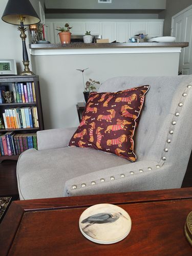 Customer photo review of Dachshunds SWKD2527 Cushion Cover