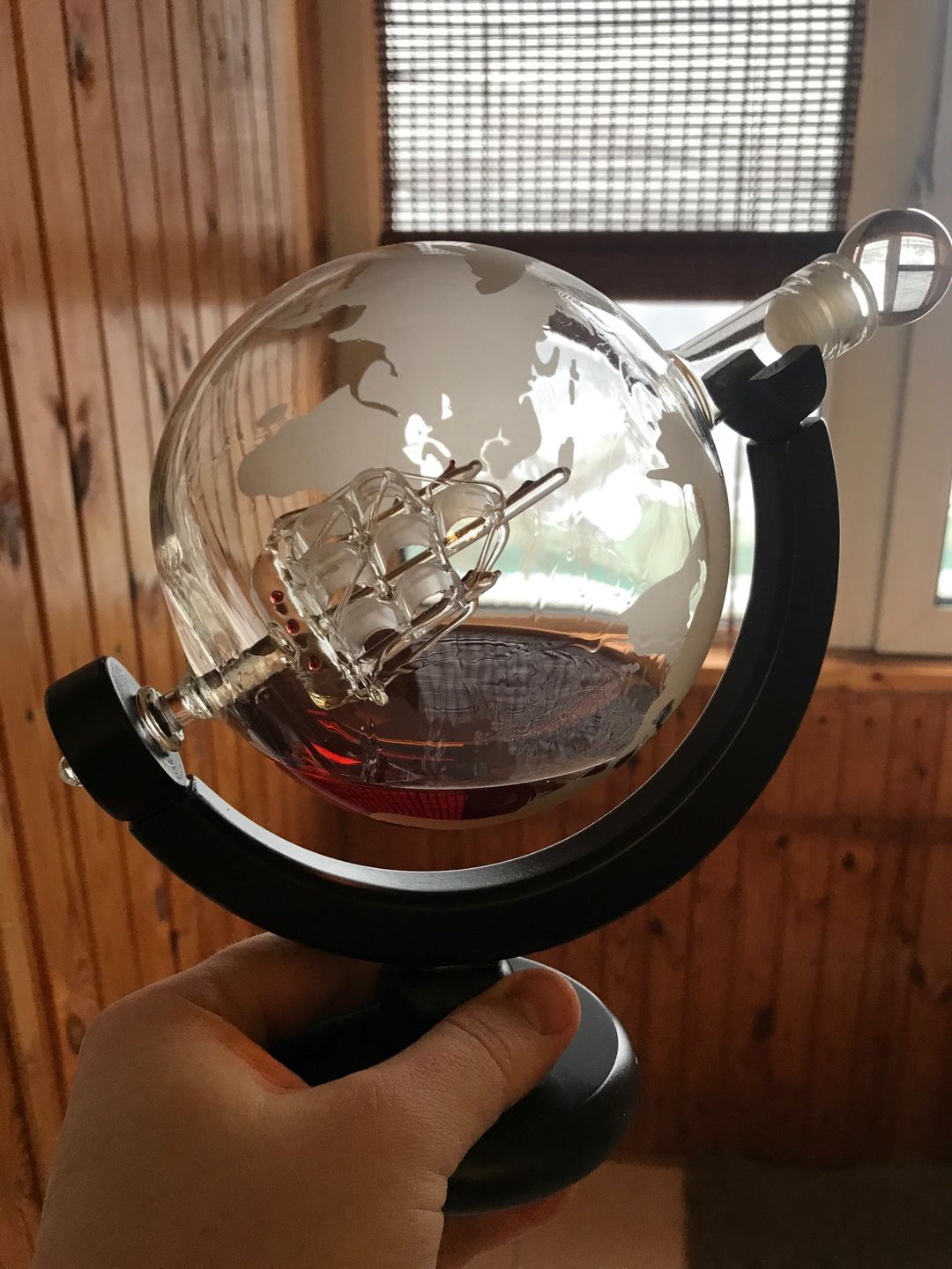 Customer photo review of Golden Globe Decanter