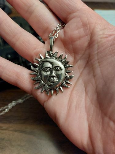 Customer photo review of God and Goddess Pendant