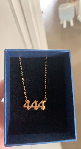 Customer photo review of Angel Number Necklace