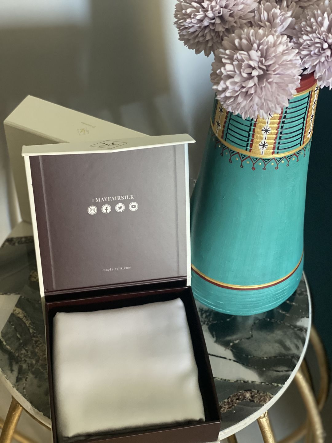 Customer photo review of Ivory Pure Silk Pillowcase