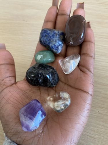 Customer photo review of The Starter Set | 7 Stone Chakra Set