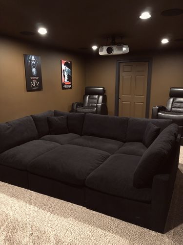 Customer photo review of SKY VELVET PLUSH MODULAR 6 PIECE SECTIONAL