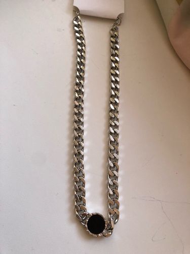 Customer photo review of 18K Gold Roman Numeral Necklace | Bracelet