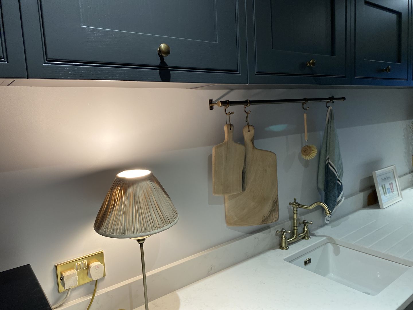 Customer photo review of Aged Brass Hanging Rail