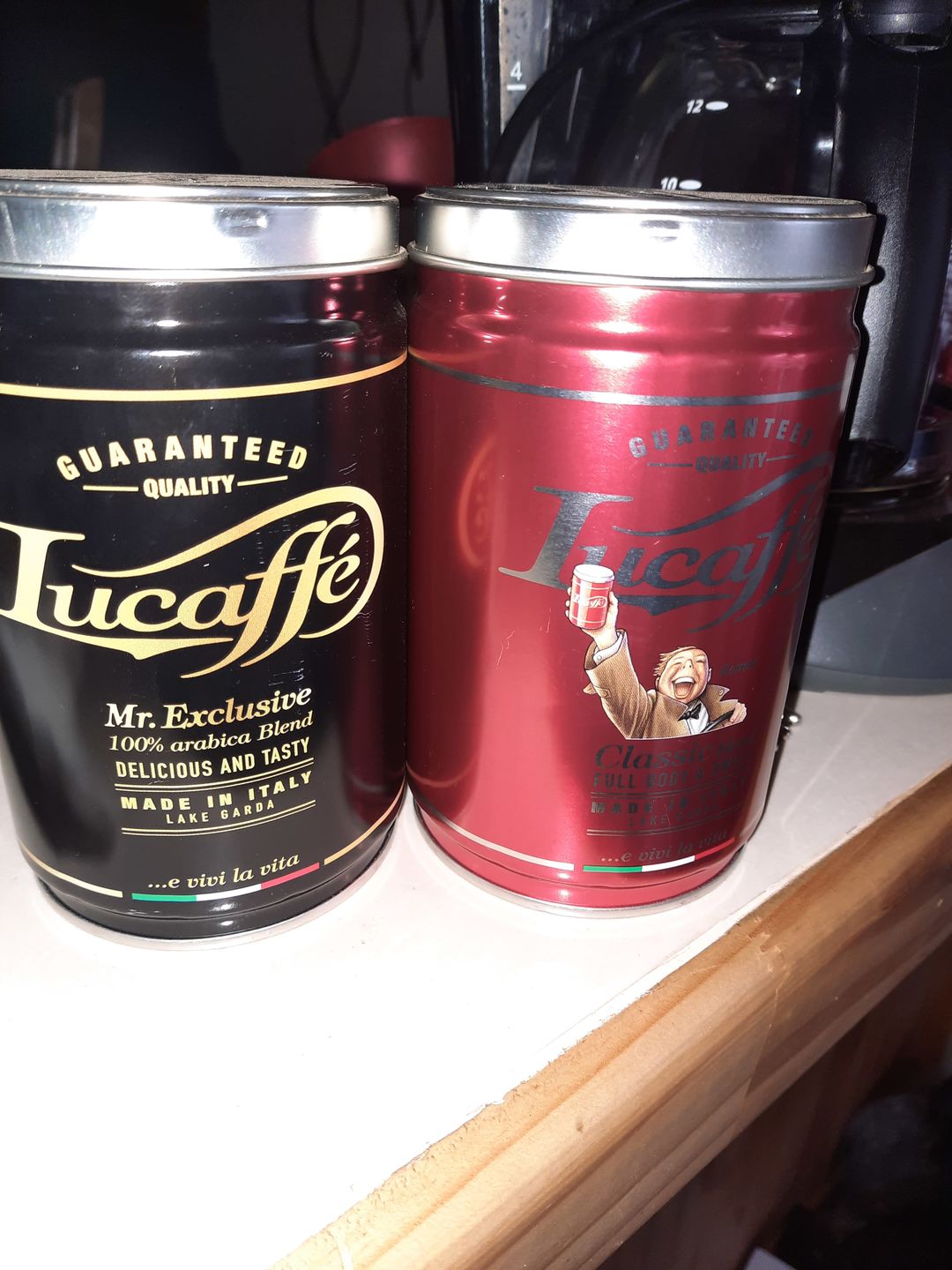 Customer photo review of Lata Lucaffe Classic y Mr. Exclusive 250 grs Grano Molido