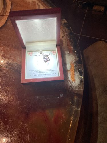 Customer photo review of Collier Coeur Or - Édition limitée