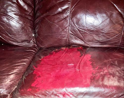 Customer photo review of Clyde’s™ Leather Recoloring Balm