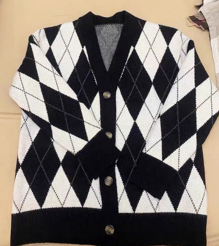Customer photo review of Cutie Secrets Argyle Cardigan