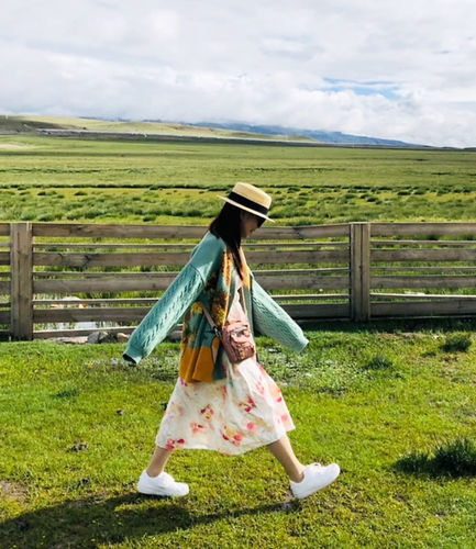 Customer photo review of Van Gogh Sunflowers Knit Cardigan