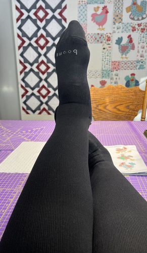 Customer photo review of Knee-High Compression - Black