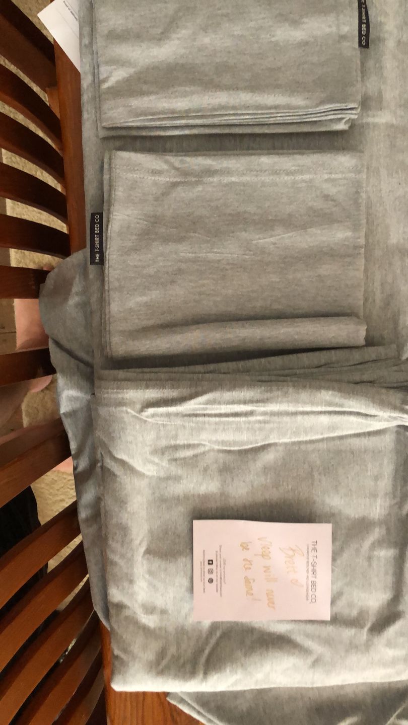 Customer photo review of Soft Grey Duvet Cover Set