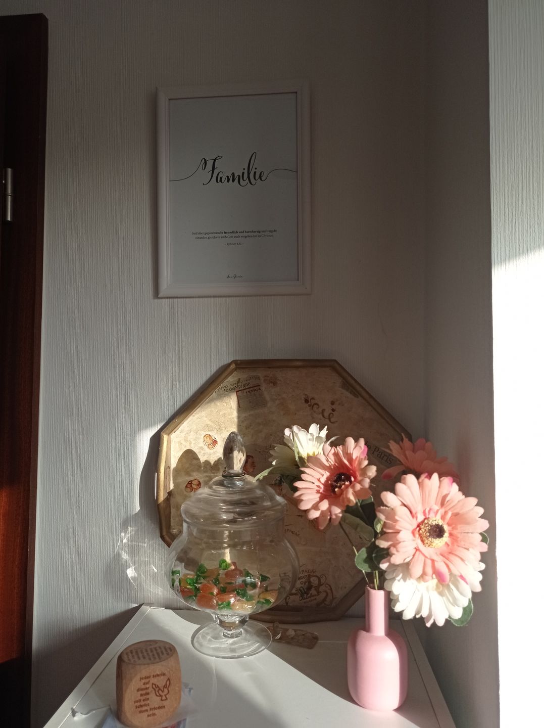 Customer photo review of Poster "Familie" · A3 / A4 · Bibelvers Deutsch