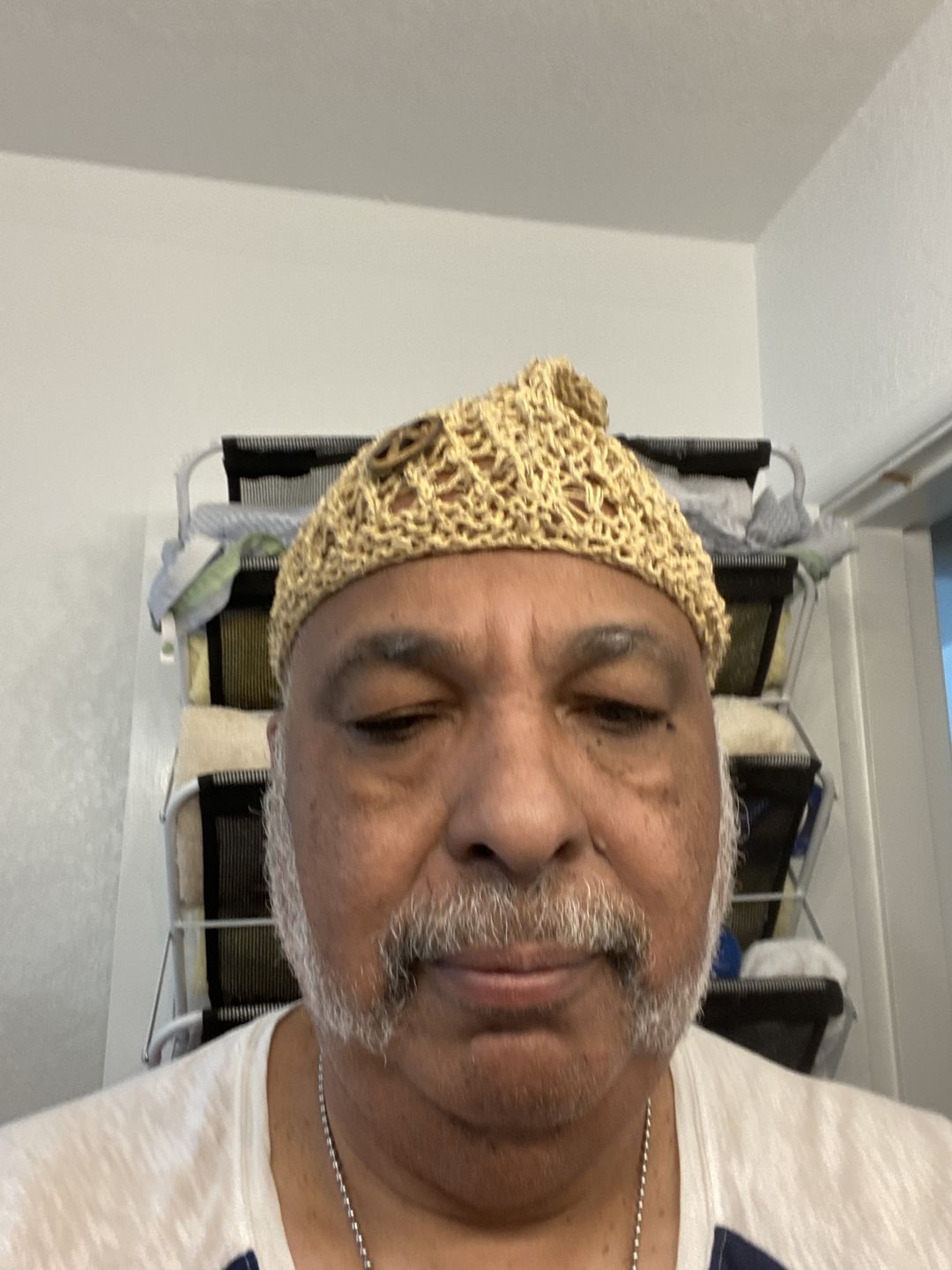 Customer photo review of Honeycomb Peace Hemp Hat