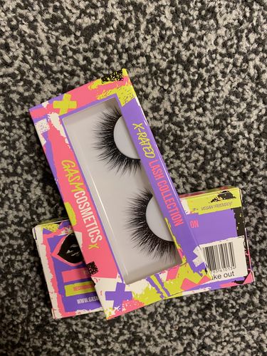 Customer photo review of Premium Korean Silk  Faux Mink Eye lashes - Make out