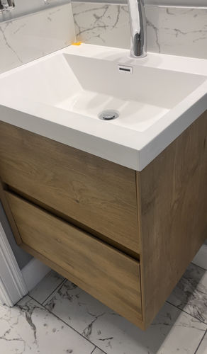 Customer photo review of Sottile Floating Vanity
