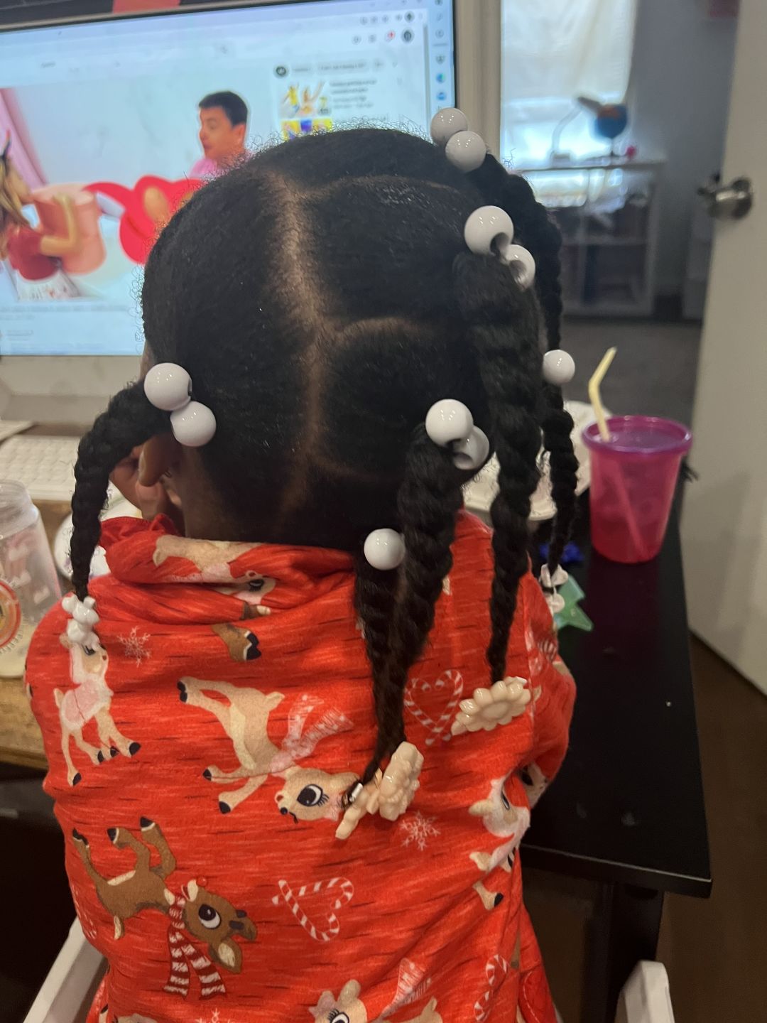Customer photo review of Avocado & Banana Deep Conditioner 12 oz.