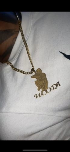 Customer photo review of Lovers Charm™ 18K Custom Engraved Necklace