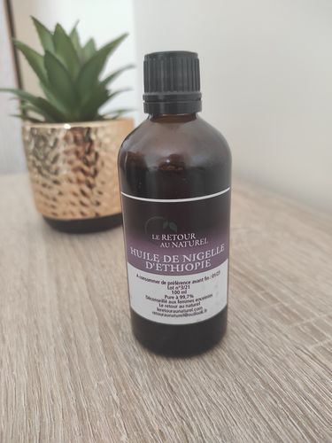 Customer photo review of HUILE DE NIGELLE D'ETHIOPIE (HABACHIA) 100 ML - Régénère la peau et renforce les défenses immunitaires