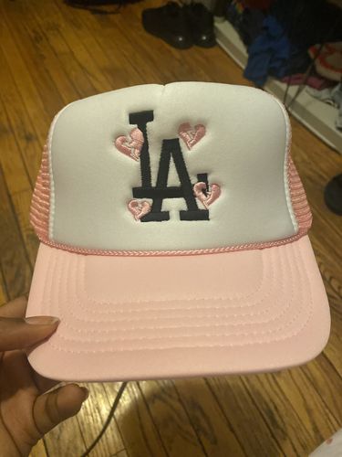 Customer photo review of LA Trucker in 2- Tone (Pink/White)