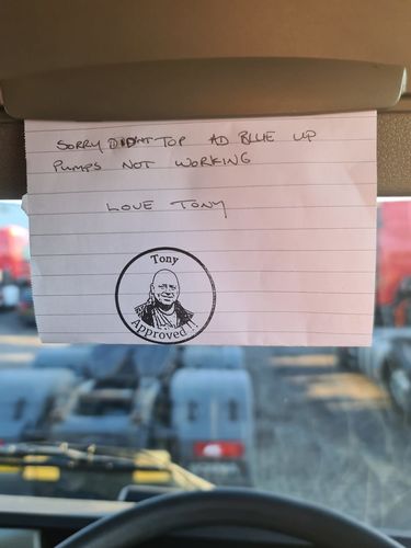 Customer photo review of Self-Inking Face Stamp