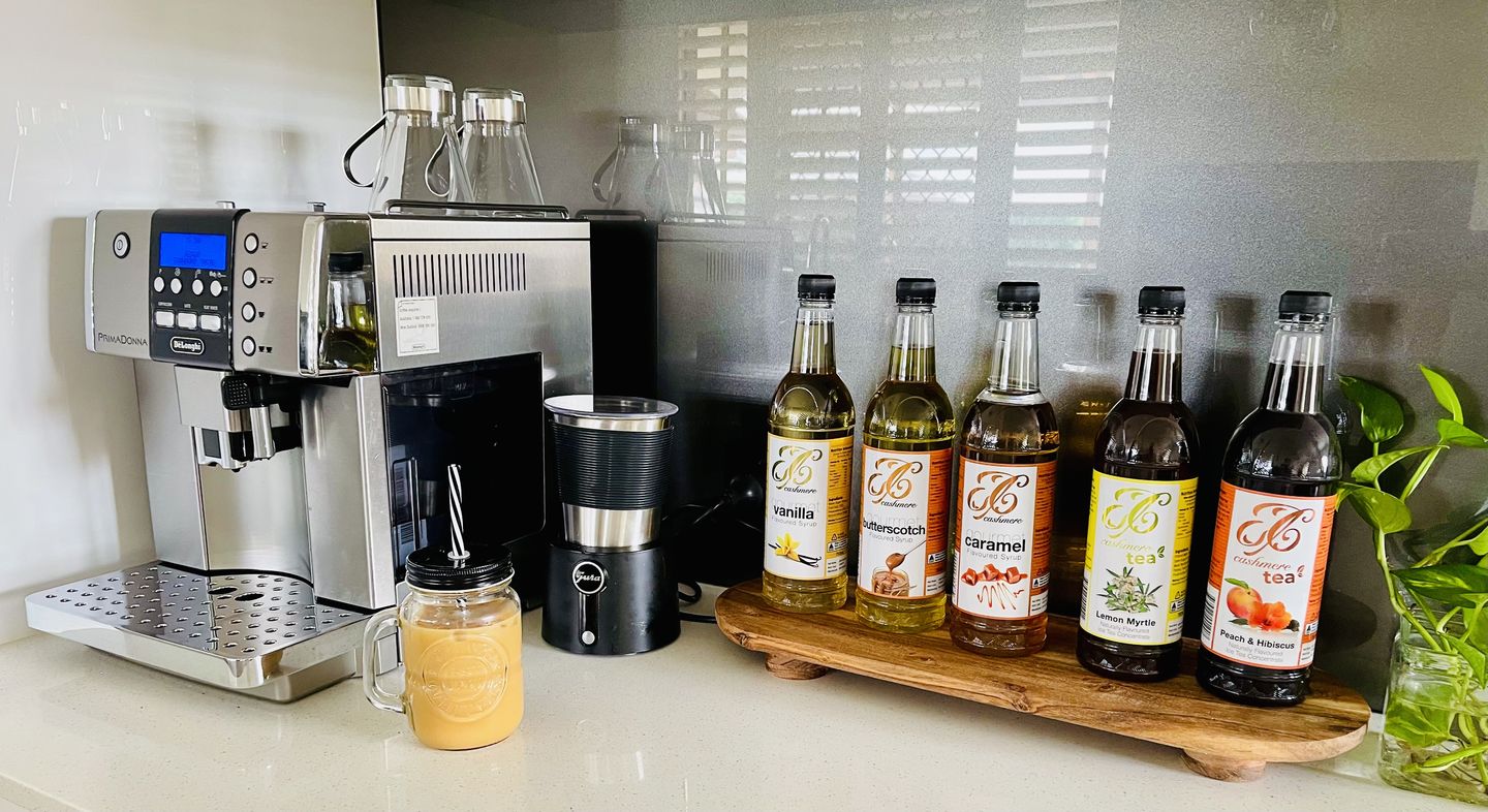 Customer photo review of Butterscotch Coffee Syrup