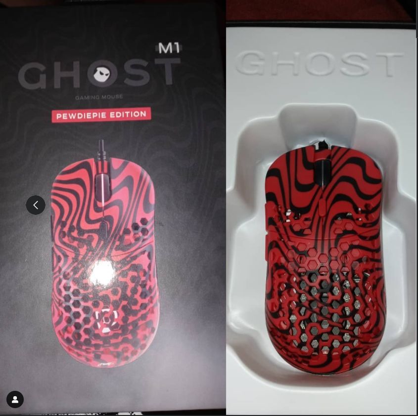 Customer photo review of Ghost M1 - PEWDIEPIE Gaming Mouse