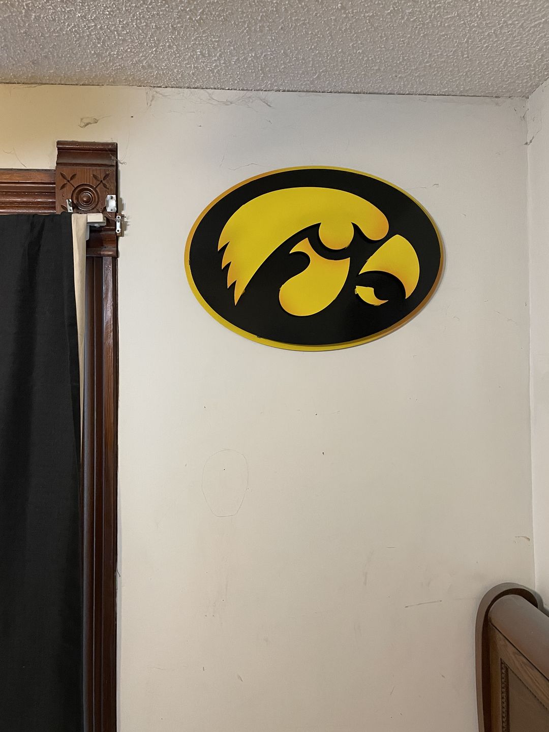 Customer photo review of University of Iowa Hawkeyes Tigerhawk 3D Metal Art 26" x 18"