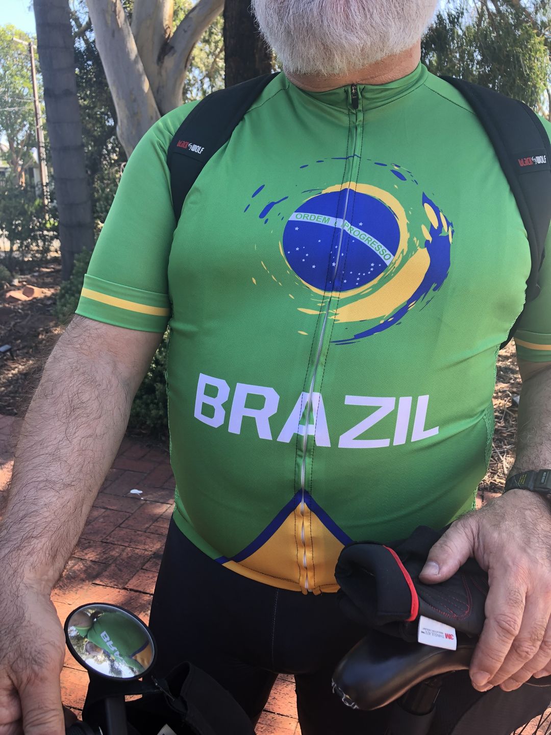 Customer photo review of Men's Signature Black Bib Shorts