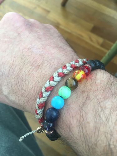 Customer photo review of 7 Chakra Himalayan Stone Bracelet