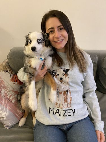 Customer photo review of Full-Body Pet Custom Sweater