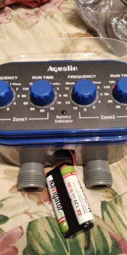 Customer photo review of Ball Valve Electronic Automatic Watering Two Outlet Four Dials Timer Garden Irrigation Pump