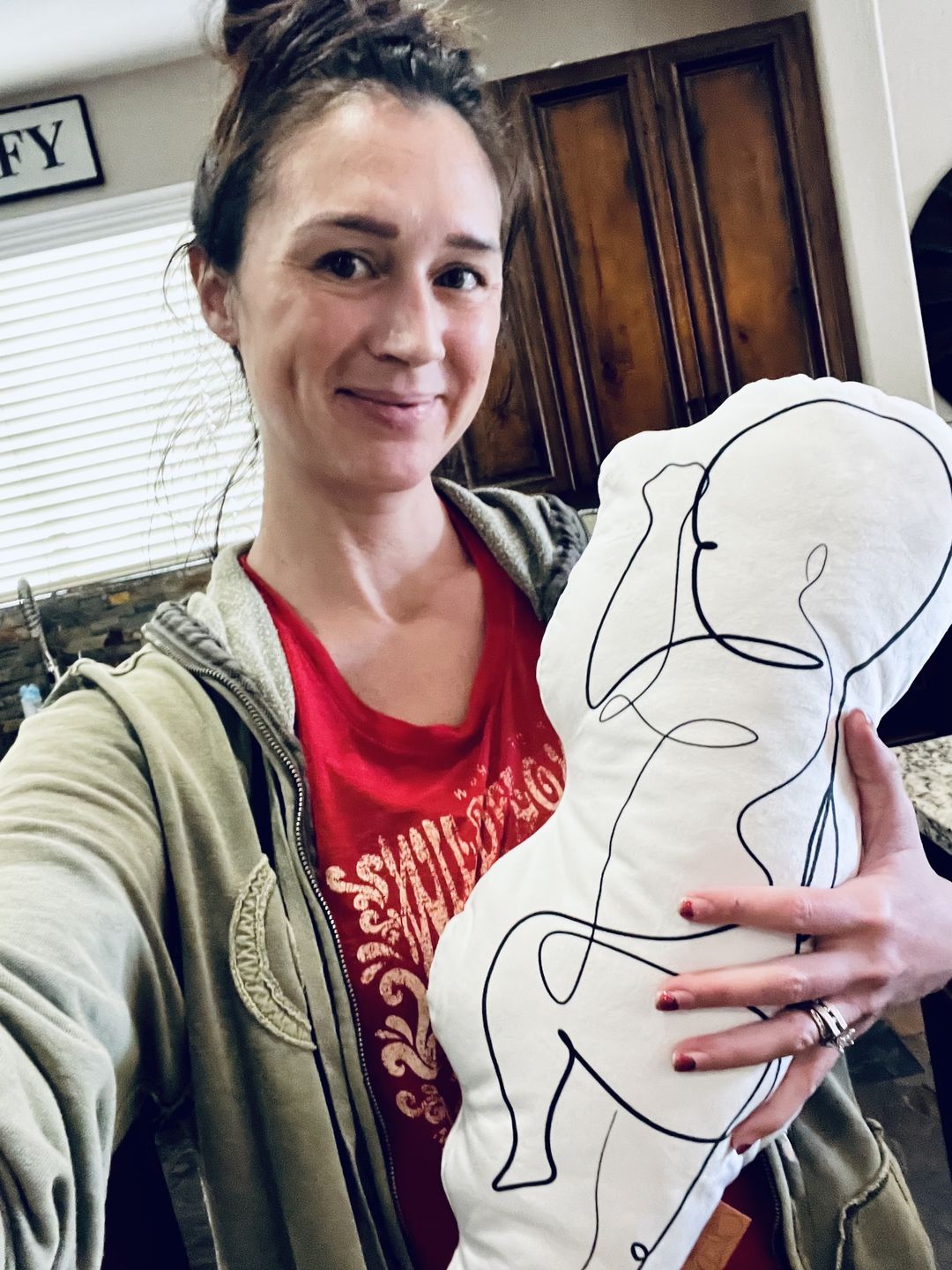 Customer photo review of Birth Pillow Line One