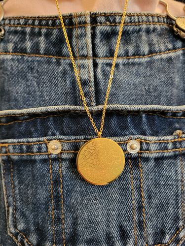 Customer photo review of Ayatul Kursi Necklace